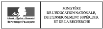 Ministère de l'Enseignement Supérieure et de la Recherche